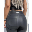 Legginsy modelujące / wysoki stan / eko skóra / SNAKE / Push Up / XS - S - M - L - XL